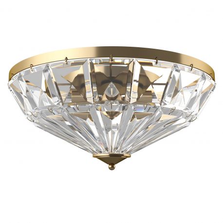 Lustre aplicate - Lustra aplicata design neoclasic Facet auriu, diametru 48,6cm