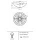 Lustre aplicate - Lustra aplicata design neoclasic Facet auriu, diametru 48,6cm
