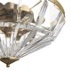 Lustre aplicate - Lustra aplicata design neoclasic Facet auriu, diametru 48,6cm