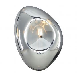 Aplice, corpuri de iluminat pentru pereti - Aplica de perete cu forma geometrica asimetrica Mabell crom