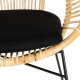 Seturi scaune, HoReCa - Scaun din ratan cu picioare metalice ROOM natural / negru