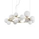 Lustra moderna cu 14 surse de lumina PERLAGE SP14 OTTONE