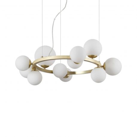 Candelabre, Lustre - Lustra moderna cu 11 surse de lumina PERLAGE SP11 OTTONE