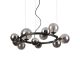 Candelabre, Lustre - Lustra moderna cu 11 surse de lumina PERLAGE SP11 NERO