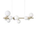 Lustra moderna cu 10 surse de lumina PERLAGE SP10 OTTONE
