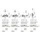 Candelabre, Lustre - Lustra moderna cu 10 surse de lumina PERLAGE SP10 OTTONE