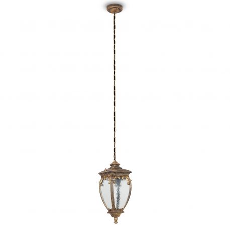 Pendule - Pendul de exterior protectie IP44, Fleur negru cu auriu