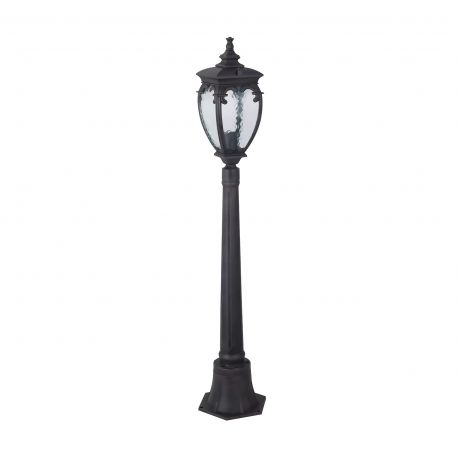 Stalpi - Stalp de exterior protectie IP44, Fleur H-113cm, bronz antic