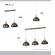 Pendule, Lustre suspendate - Pendul modern POLO 3 WENGE EMB