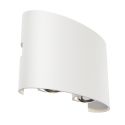 Aplica de perete exterior cu iluminat arhitectural IP54 LED Strato alb