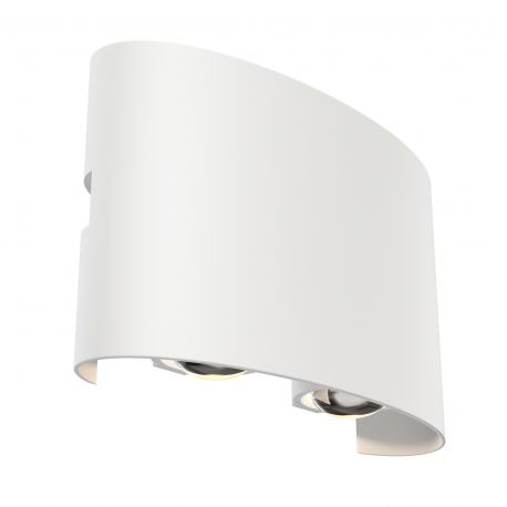 Aplice - Aplica de perete exterior cu iluminat arhitectural IP54 LED Strato alb