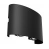 Aplica de perete exterior cu iluminat arhitectural IP54 LED Strato negru