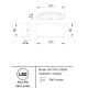 Aplice - Aplica de perete exterior cu iluminat arhitectural IP54 LED Strato negru