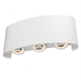 Aplice - Aplica de perete exterior cu iluminat arhitectural IP54 LED Strato alb