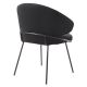 Scaune - Scaun tapitat design LUX Kinley, catifea roche neagra