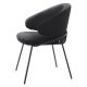 Scaune - Scaun tapitat design LUX Kinley, catifea roche neagra