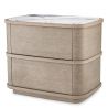 Noptiera/ masuta laterala design LUX Cabana, stejar albit