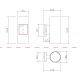 Aplice - Aplica de perete exterior Up & Down, protectie IP54 Rando negru