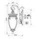 Aplice - Aplica de perete exterior cu protectie IP44, Fleur bronz antic
