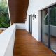Aplice - Aplica de perete exterior cu protectie IP44, Fleur bronz antic