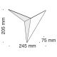 Aplice, corpuri de iluminat pentru pereti - Aplica de perete LED design decorativ ambiental Trame alb