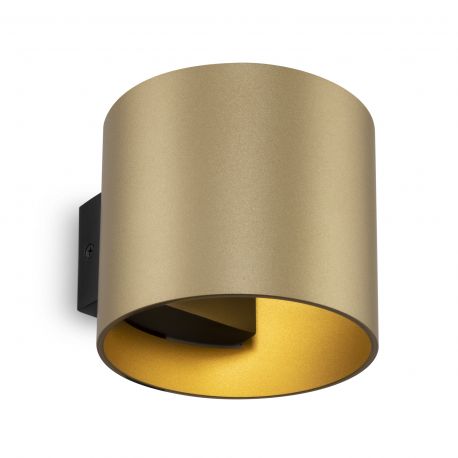 Aplice, corpuri de iluminat pentru pereti - Aplica de perete design tehnic Rond auriu