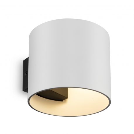 Aplice, corpuri de iluminat pentru pereti - Aplica de perete design tehnic Rond alb