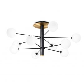 Candelabre, Lustre - Lustra moderna cu 10 surse de lumina COSMOPOLITAN PL10 NERO OTTONE