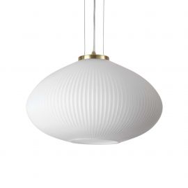 Pendule, Lustre suspendate - Lustra moderna din sticla PLISSE' SP1 D45 OTTONE