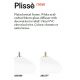 Pendule, Lustre suspendate - Lustra moderna din sticla PLISSE' SP1 D45 OTTONE