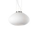 Pendule, Lustre suspendate - Lustra moderna din sticla PLISSE' SP1 D35 CROMO