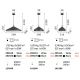 Pendule, Lustre suspendate - Lustra, Pendul metalic YURTA SP1 D30 NERO