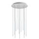 Candelabre, Lustre - Lustra cu 12 pendule LED design tubular FILO SP12 BIANCO