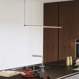 Candelabre, Lustre - Lustra LED moderna design liniar ESSENCE SP 20W NERO