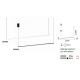 Aplice, corpuri de iluminat pentru pereti - Aplica de perete LED moderna design liniar ESSENCE AP 11W NERO