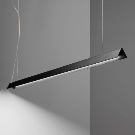 Candelabre, Lustre - Lustra LED moderna design liniar V-LINE SP NERO