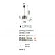 Pendule, Lustre suspendate - Lustra, Pendul din sticla FADE SP1 AMBRA