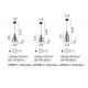 Pendule, Lustre suspendate - Lustra LED, Pendul din sticla COCO-2 SP
