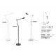 Lampadare - Lampadar LED modern cu brat articulat FUTURA PT BIANCO