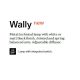 Lampi birou - Lampa de birou cu brat articulat WALLY TL1 TOTAL BLACK