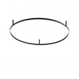 Lustre aplicate - Lustra LED design modern geometric ORACLE SLIM PL D090 ROUND 3000K ON-OFF BK
