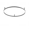Lustra LED design modern geometric ORACLE SLIM PL D090 ROUND 3000K ON-OFF BK