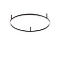 Lustra LED design modern geometric ORACLE SLIM PL D070 ROUND 3000K ON-OFF BK