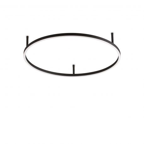 Lustre aplicate - Lustra LED design modern geometric ORACLE SLIM PL D070 ROUND 3000K ON-OFF BK