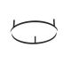 Lustra LED design modern geometric ORACLE SLIM PL D050 ROUND 3000K ON-OFF BK