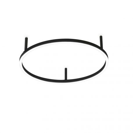 Lustre aplicate - Lustra LED design modern geometric ORACLE SLIM PL D050 ROUND 3000K ON-OFF BK