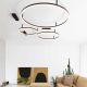 Lustre aplicate - Lustra LED design modern geometric ORACLE SLIM PL D050 ROUND 3000K ON-OFF BK
