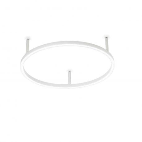Lustre aplicate - Lustra LED design modern geometric ORACLE SLIM PL D050 ROUND 3000K ON-OFF WH