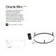 Lustre aplicate - Lustra LED design modern geometric ORACLE SLIM PL D050 ROUND 3000K ON-OFF WH