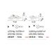 Lustre aplicate - Aplica LED de perete sau tavan cu lumina indirecta ambientala CLOUD PL D52